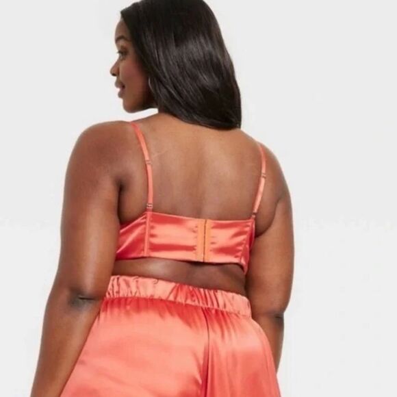 NWT Black History Month Sammy B for Target Orange Tie Front Bustier Small - Picture 3 of 4